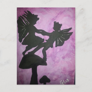 Älvor på Mushroon.jpg Vykort