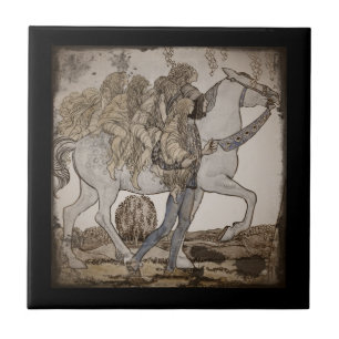 Älvor på White Horse Kakelplatta