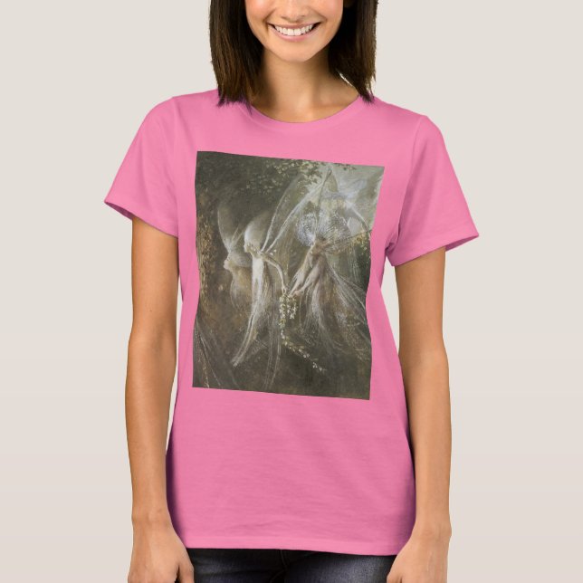 Älvor Tittar genom en gotisk båge,1864 Tee (Framsida)