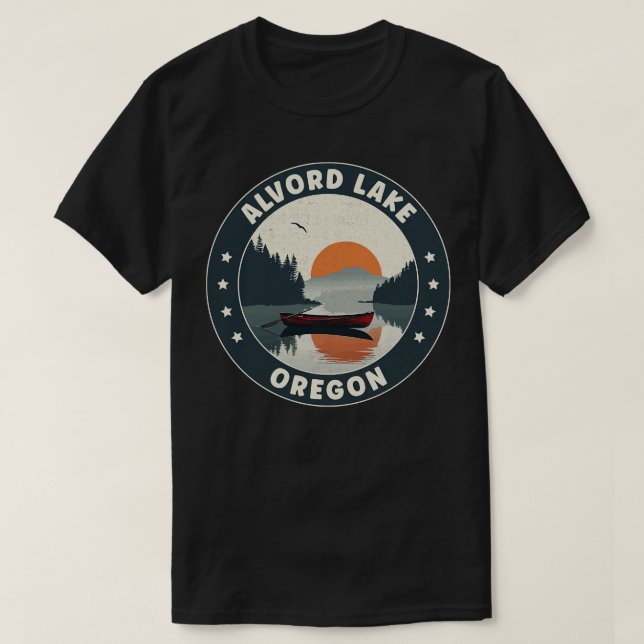 Alvord Sjö Oregon Sunset T Shirt (Design framsida)