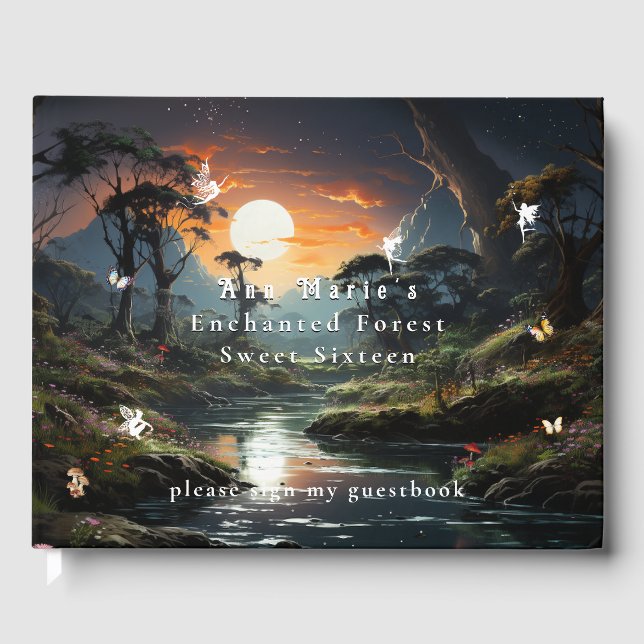 Älvorna Butterflies vid floden Sol Gästböcker (Framsida)