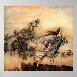 Älvorna har sina kloster med fåglarna poster