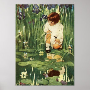 Älvorna Picnic Poster