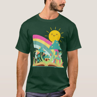 Älvorna Rainbows och Sunshine Bok T Shirt