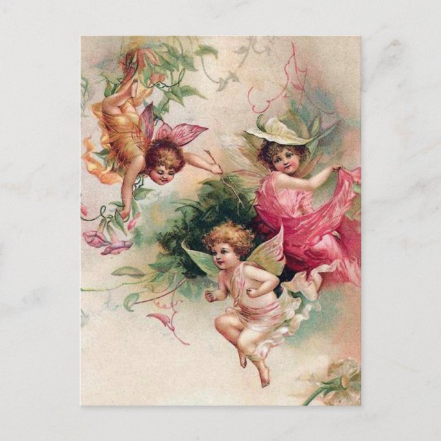 Älvorna vår vykort (Framsida)