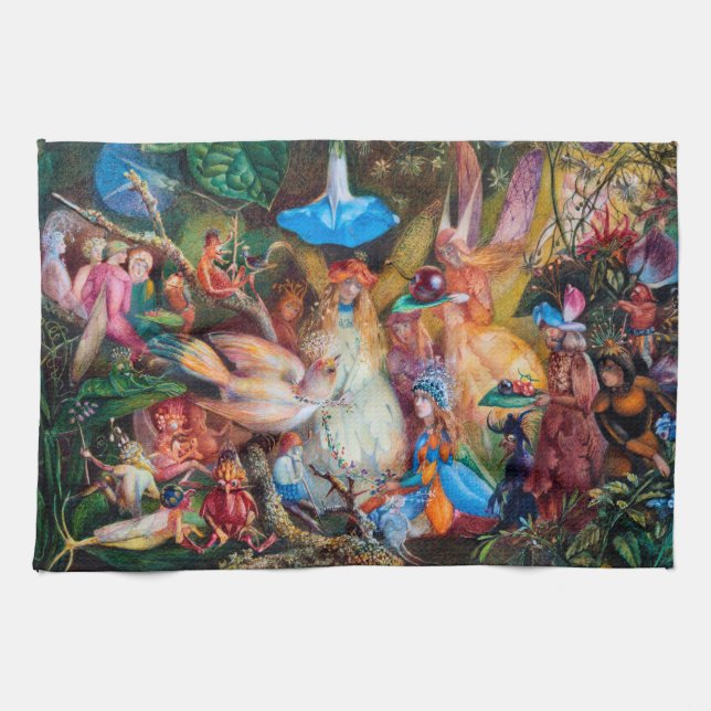 Älvornas favoriter, John Anster Fitzgerald Kökshandduk (Horisontell)