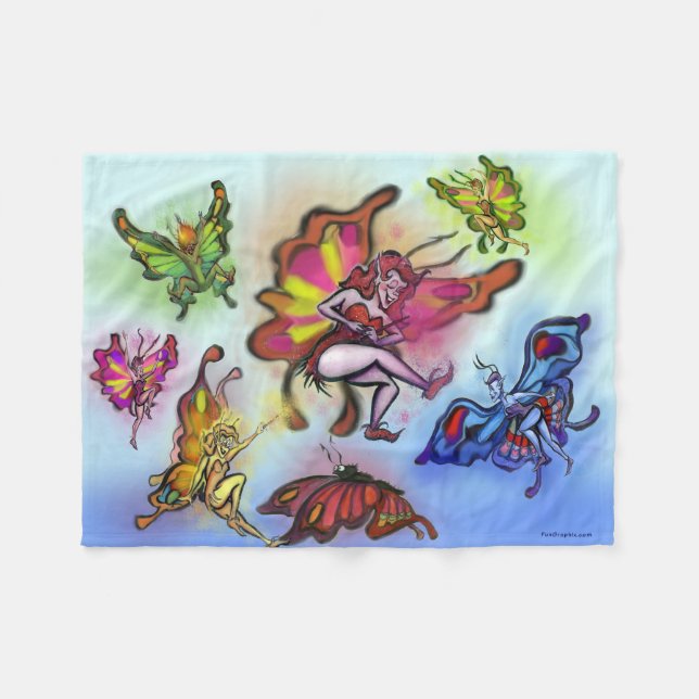Älvors Fleece Blanket (Framsidan (Horisontell))