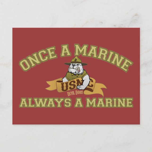 Always A Marine Vykort (Framsida)