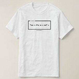 Always Believe in Yourself Morse Code T-Shirt över