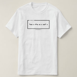 Always Believe in Yourself Morse Code T-Shirt över