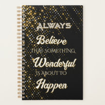 Always believe planner