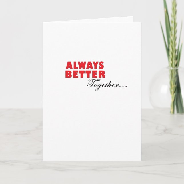 Always Better Together Minimal Aesthetic  Kort (Framsida)