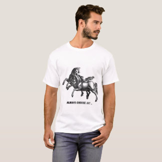 Always Choose Art – Hand-Drawn Horse Illustration  T Shirt