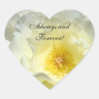 Always & Forever! klistermärken Pastell Vit Ros