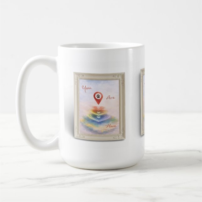 Always in My Heart Pet Memorial Mug - You Are Here Kaffemugg (Vänster)