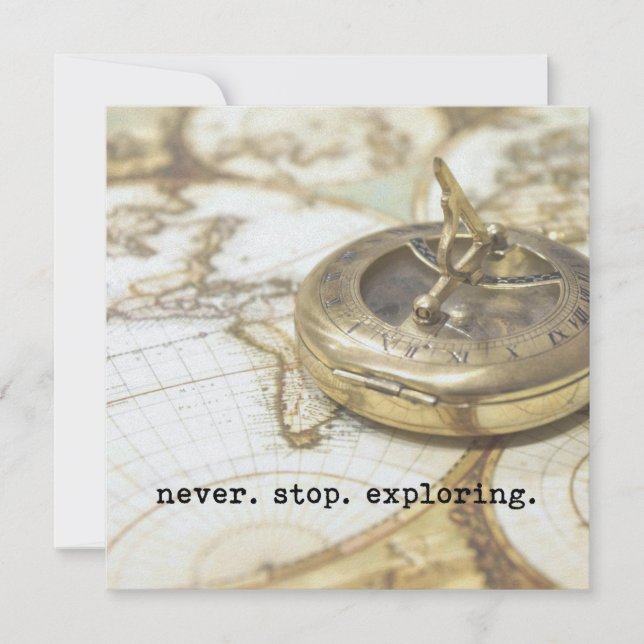 ALWAYS JOURNEY 5.25 x 5.25 card Inbjudningar (Framsida)