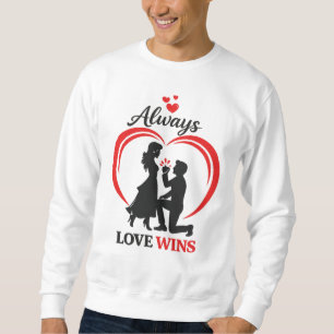 Always Love Wins Mysig Tröja Lång Ärmad Tröja
