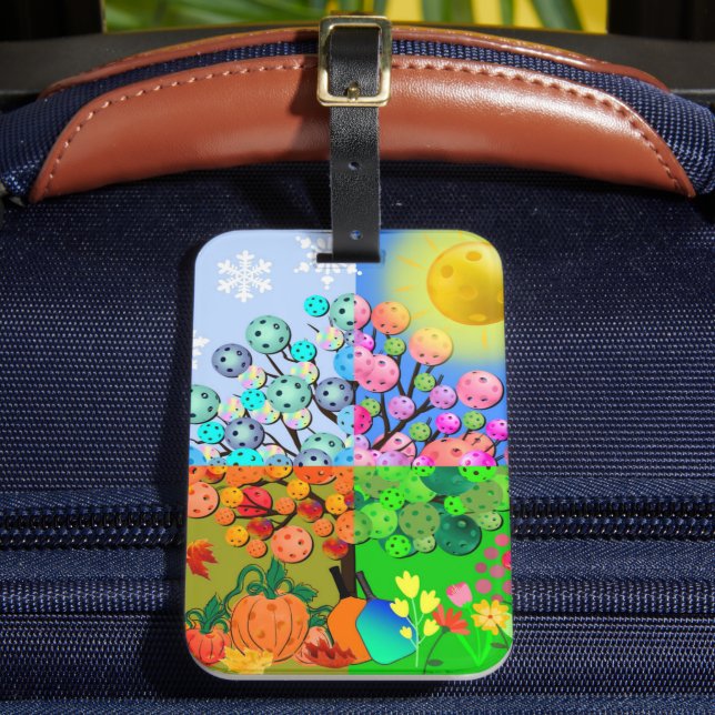 Always Pickleball Season Winter Spring Summer Fall Bagagebricka (Framsida Insitu 2)