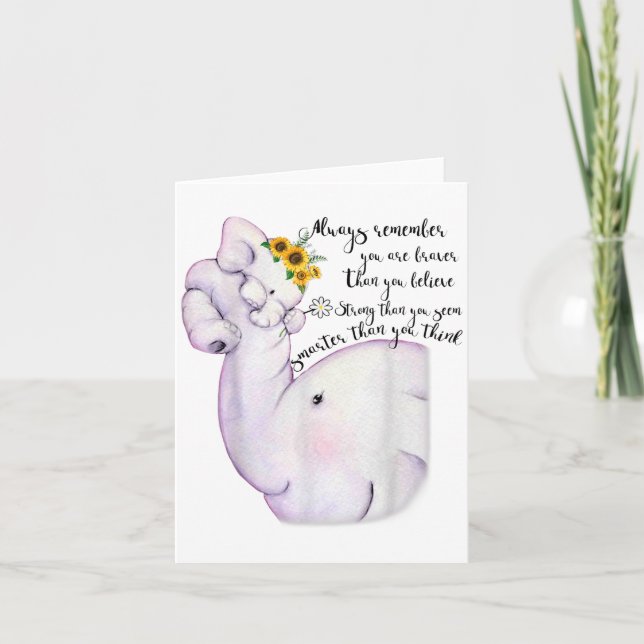 Always Remember You Are Braver Than You Believe Mo Kort (Framsida)