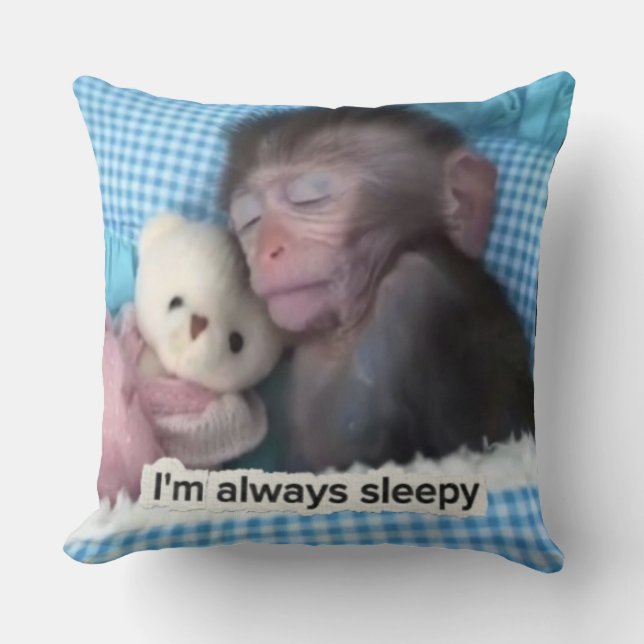 Always sleepy mood pillow kudde (Framsida)