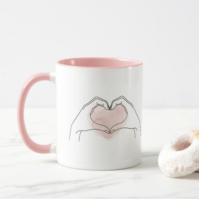 Always You Minimalist Line Art Valentine Mug Mugg (Med munk)