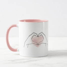 Always You Minimalistisk Linje Konst Valentine Mug Mugg