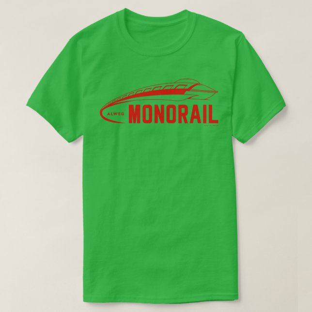 Alweg Monorail Vintage Red T Shirt (Design framsida)