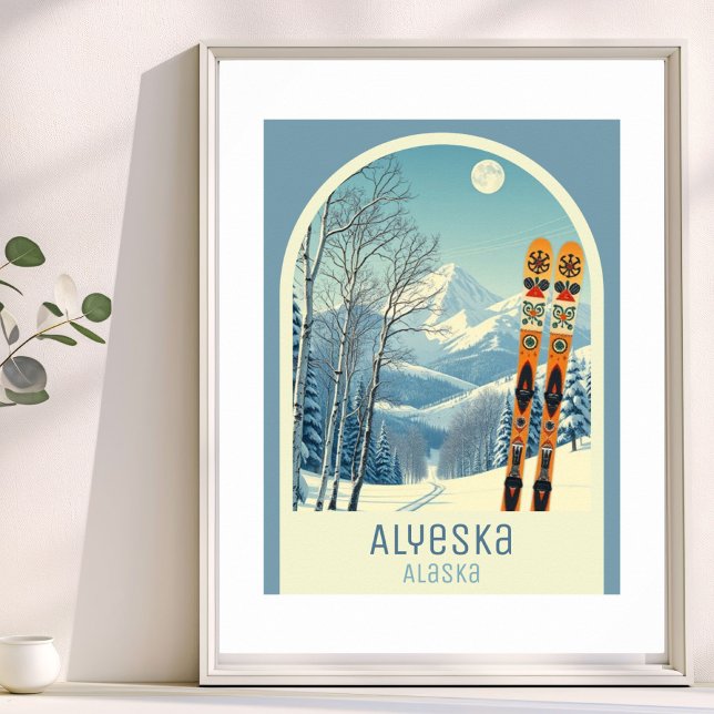 Alyeska Alaska skidort Poster (Skapare uppladdad)