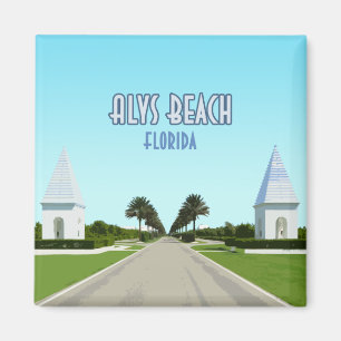 Alys Beach Florida Bukt Kusten Vintage Magnet