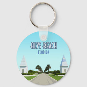 Alys Beach Florida Bukt Kusten Vintage Nyckelring