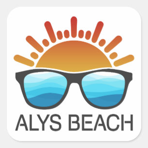 Alys Beach Sunglasses Fyrkantigt Klistermärke