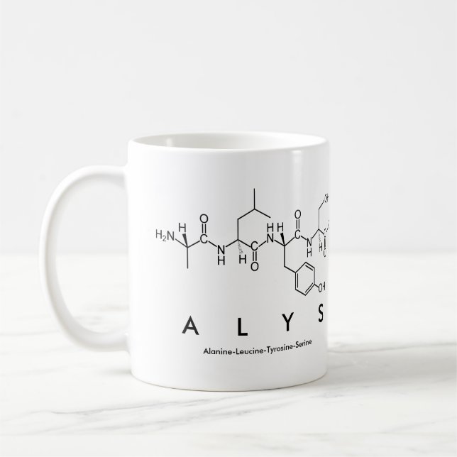 Alys peptide namn mugg (Vänster)