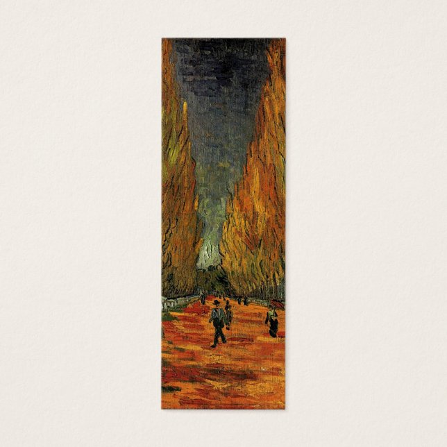 Alyscamps av Vincent van Gogh. Fall, höst Litet Visitkort (Framsidan)