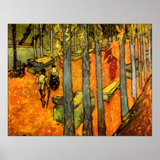 Alyscamps av Vincent Van Gogh Poster