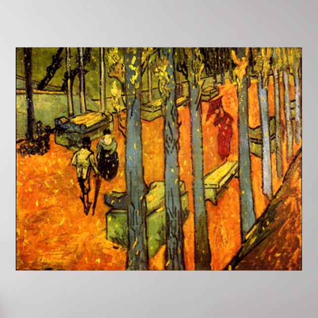 Alyscamps av Vincent Van Gogh Poster (Framsidan)
