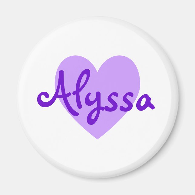 Alyssa i Lila Magnet (Framsidan)