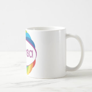 Alyssa i regnbåge kaffemugg