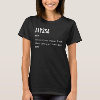 Alyssa Noun En Exceptionell Kvinna T Shirt