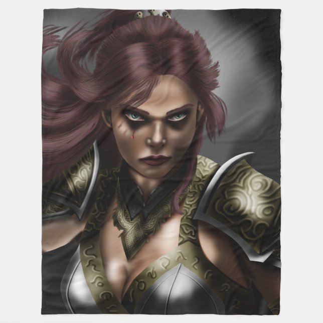 Alyssa - Warriorprinsessan Fleecefilt (Framsidan)