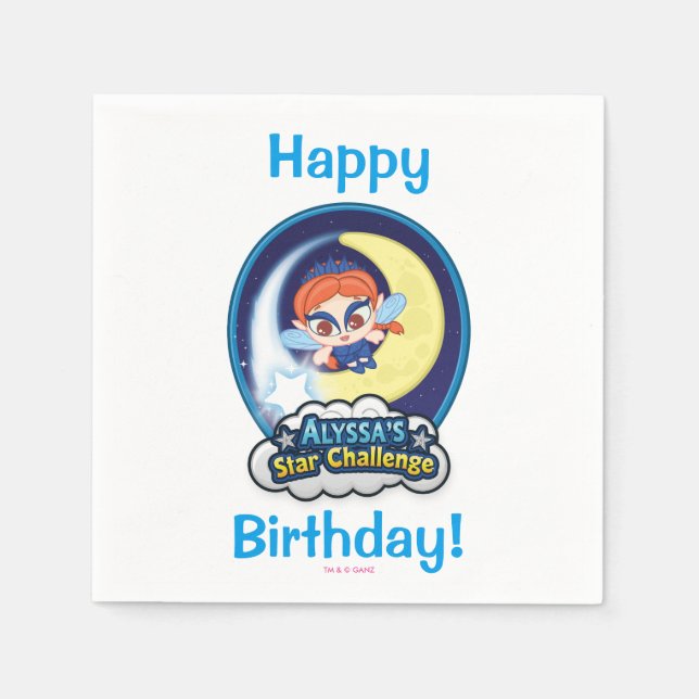 Alyssas stjärnutmaning pappersservett (Framsidan)