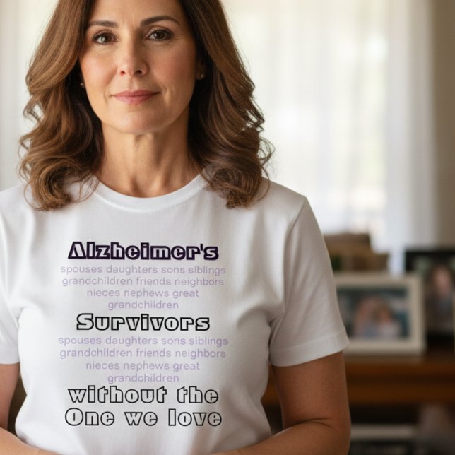 ALZ Alzheimers Disease Awareness Survivors T Shirt (Skapare uppladdad)