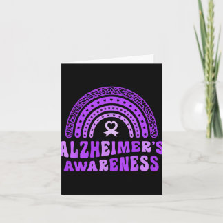 Alzheimer's Awareness Cute Lila Elephant Rai Kort