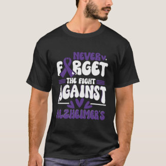 Alzheimer Brain Injury Design Lila Alzheimers AW T Shirt