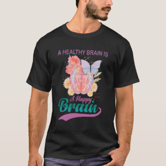 Alzheimer Brain Injury Lila Alzheimers medvetenhet T Shirt