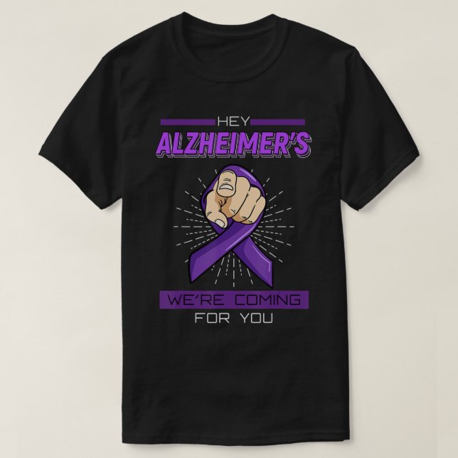 Alzheimer Disease Shirt Brain Minnesförlust Demens T Shirt (Design framsida)