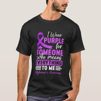 Alzheimer Frontotemporal Demens Lila Band Rosa Mig T Shirt