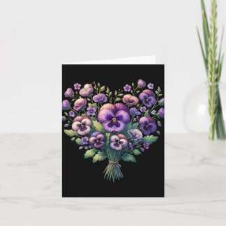 Alzheimer Lila Blommigt Pansy Dementia Alzheimer&# Kort