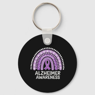 Alzheimer medvetenhet nyckelring