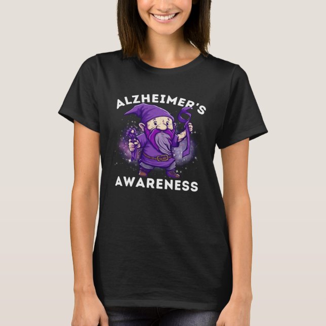 Alzheimer s Awareness Month Alzheimer Gnomes Purpl T Shirt (Framsida)