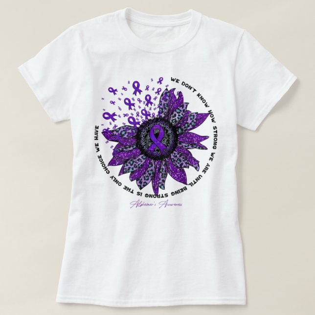 Alzheimer'S Awareness Awareness Sunflower Flower W T Shirt (Design framsida)